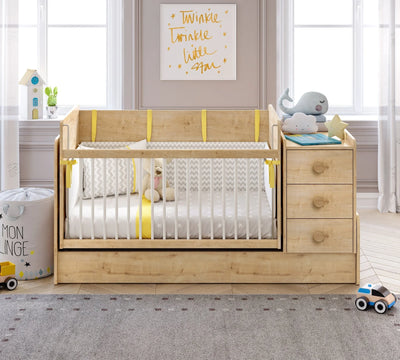 Lit évolutif Baby Mocha Swinging 70*115cm / 70*160cm