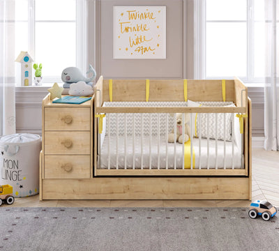 Lit évolutif Baby Mocha Swinging 70*115cm / 70*160cm