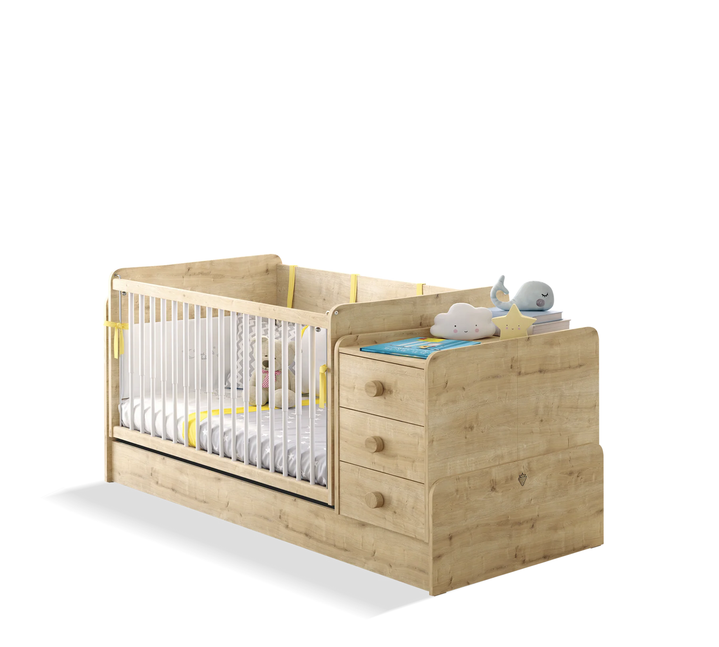 Lit évolutif Baby Mocha Swinging 70*115cm / 70*160cm