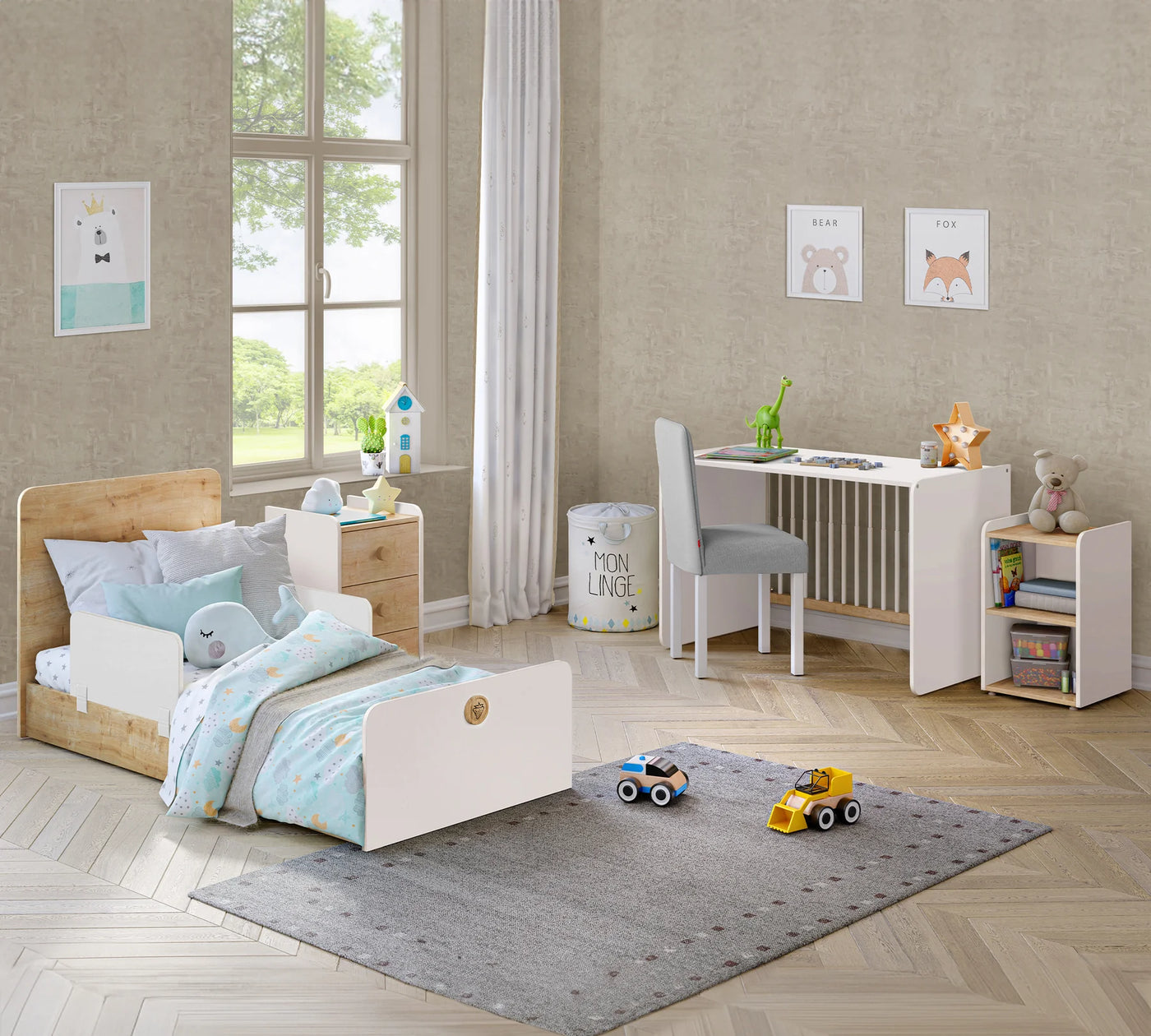 Lit évolutif Baby Natura Swinging 70*115cm / 70*160cm