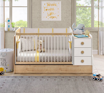 Lit évolutif Baby Natura Swinging 70*115cm / 70*160cm