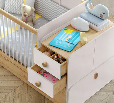 Lit évolutif Baby Natura Swinging 70*115cm / 70*160cm