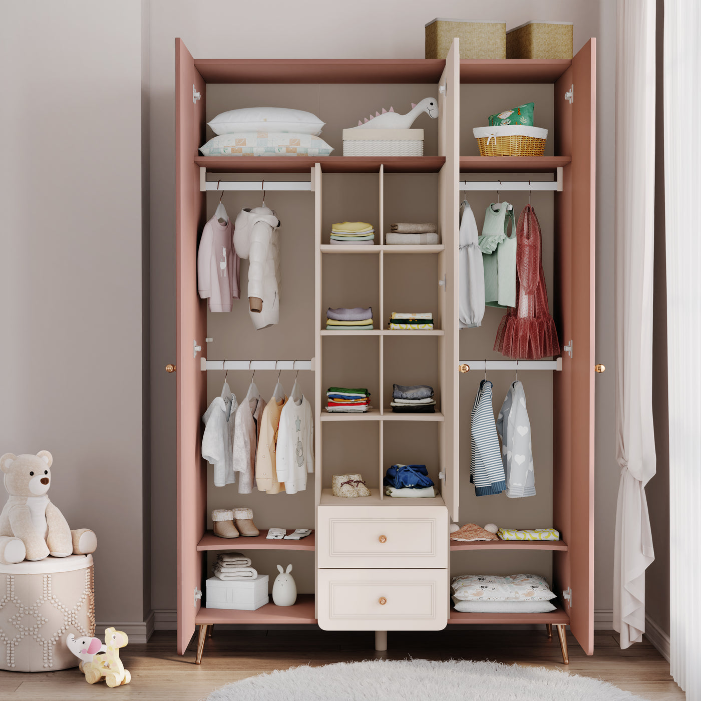 Armoire 3 portes Baby élégance