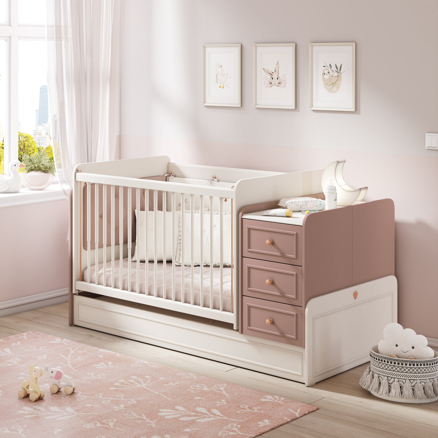 Lit évolutif Baby élégance Swinging 70*115cm / 70*160cm