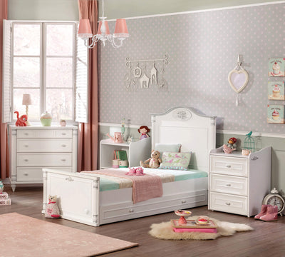 Romantic Lit Bebe Convertible (Avec Lit Tiroir) (80x180 cm)