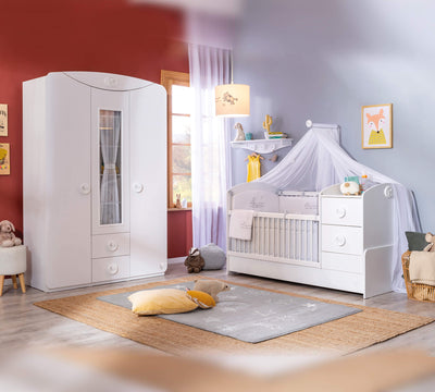 Armoire 3 Portes With window Baby Cotton