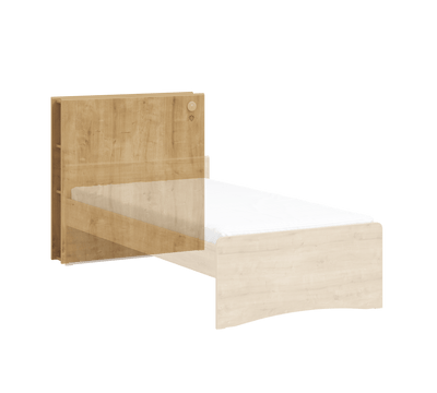 Tête de lit Smart Mocha avec niches de rangement (100 cm)