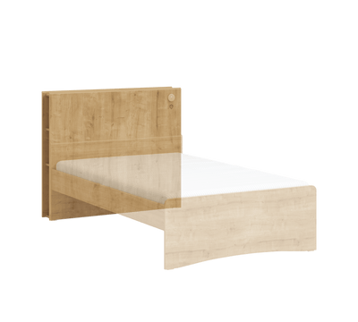 Tête de lit Smart Mocha avec niches de rangement (120 cm)