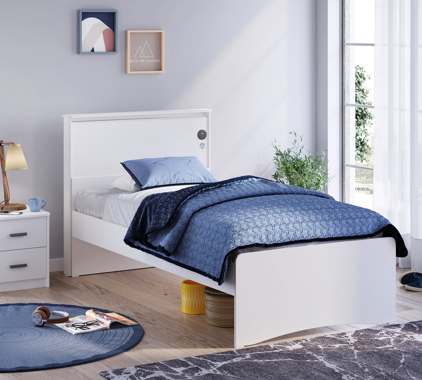 Tête de lit Smart White (120cm)