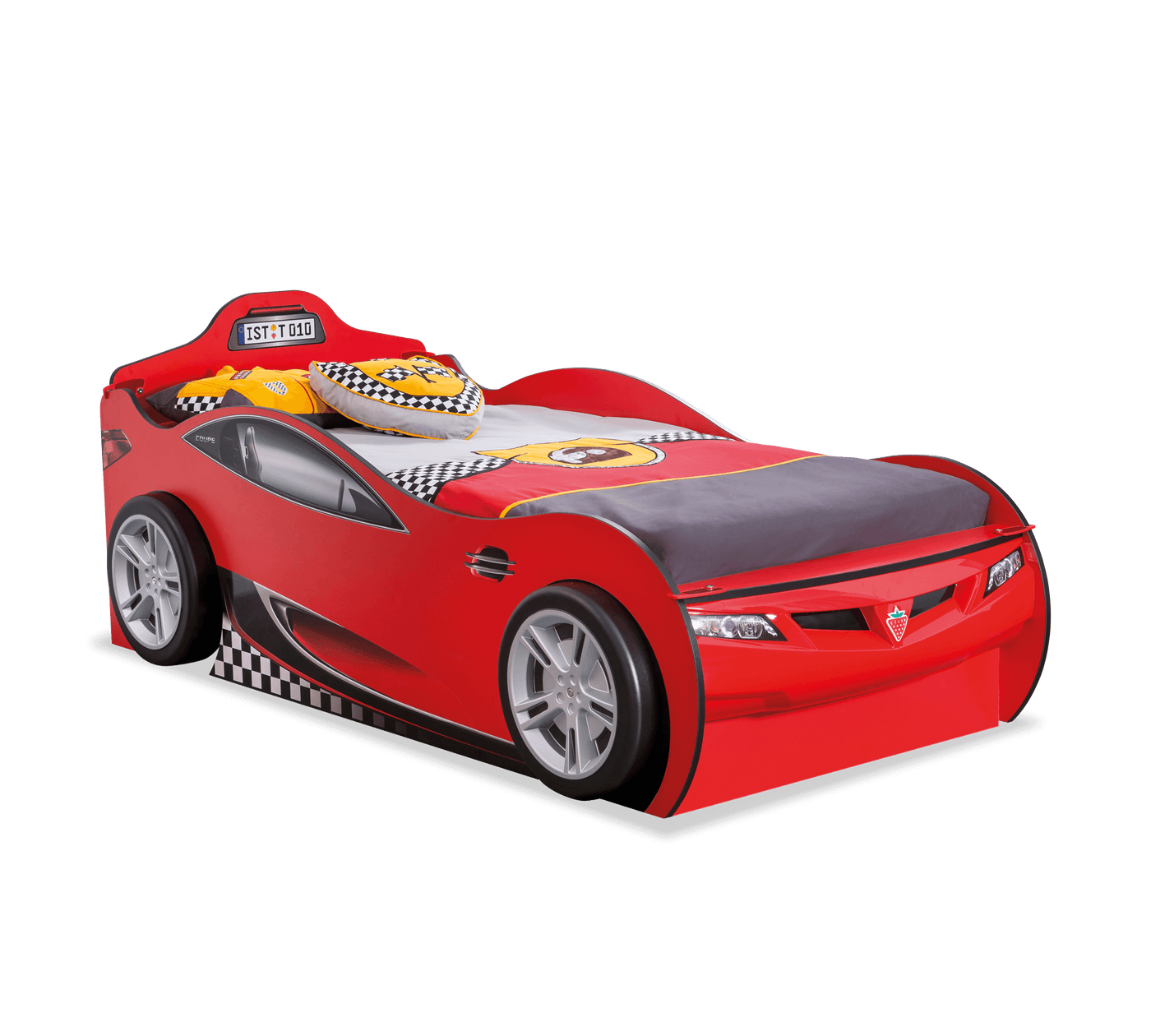 Lit Voiture Friend Rouge (90x190 cm) - (90x180 cm)