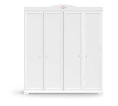 Armoire 4 Portes Rustik White