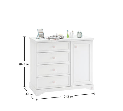 Commode Rustic White