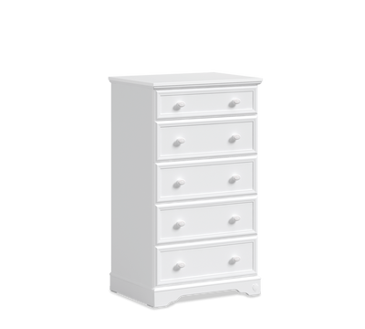 Commode Tall Rustic White