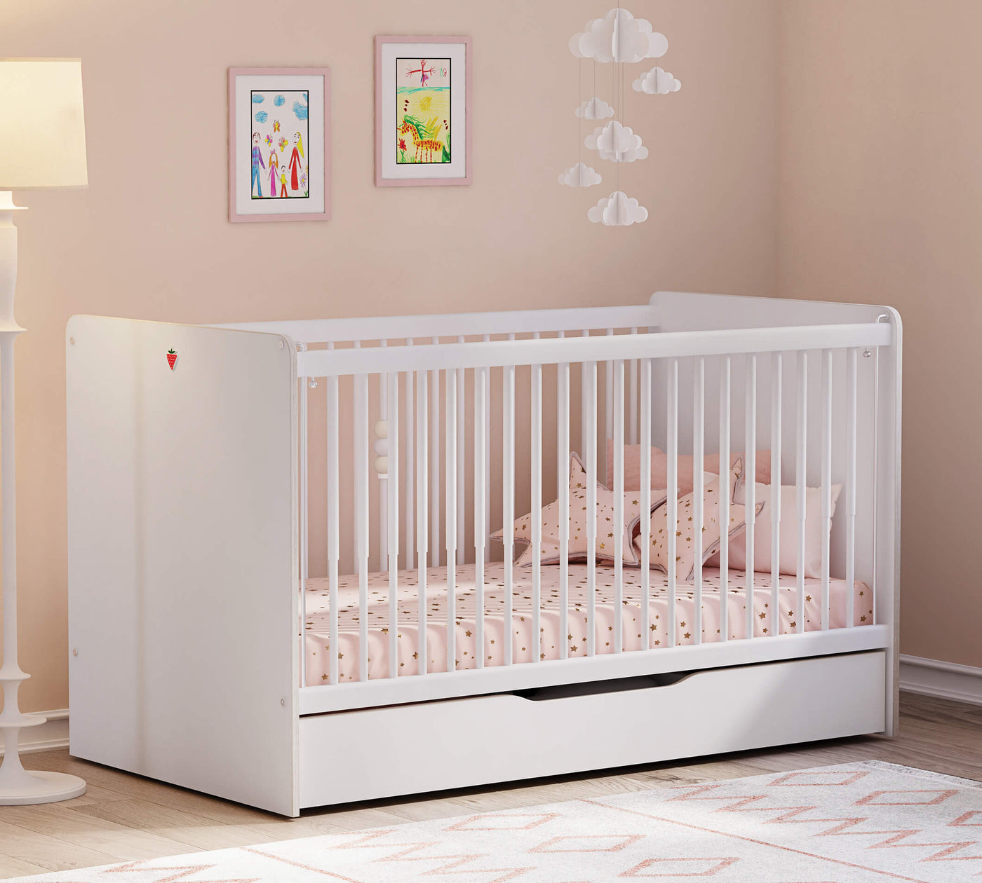 Lit Baby Montessori White (70x140 cm)