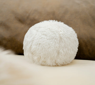 Petit coussin boule de neige